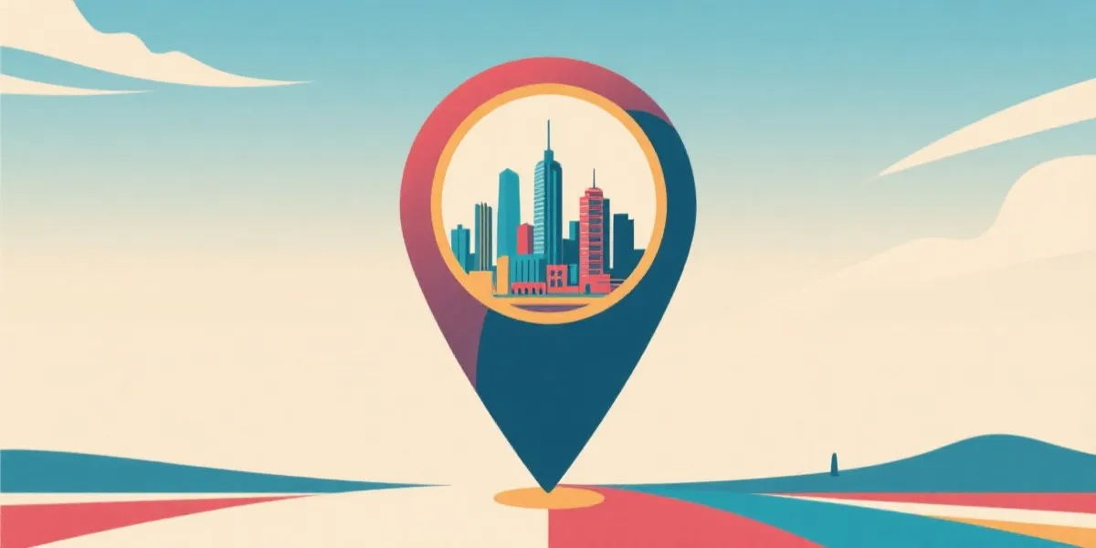 公司位置与联系示意图